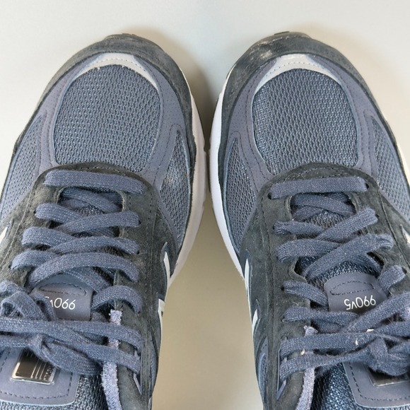 New Balance 990v5 Womens 8.5 8 1/2 B Sneaker Blue USA Made Mesh Suede Dad Shoes - Picture 7 of 16